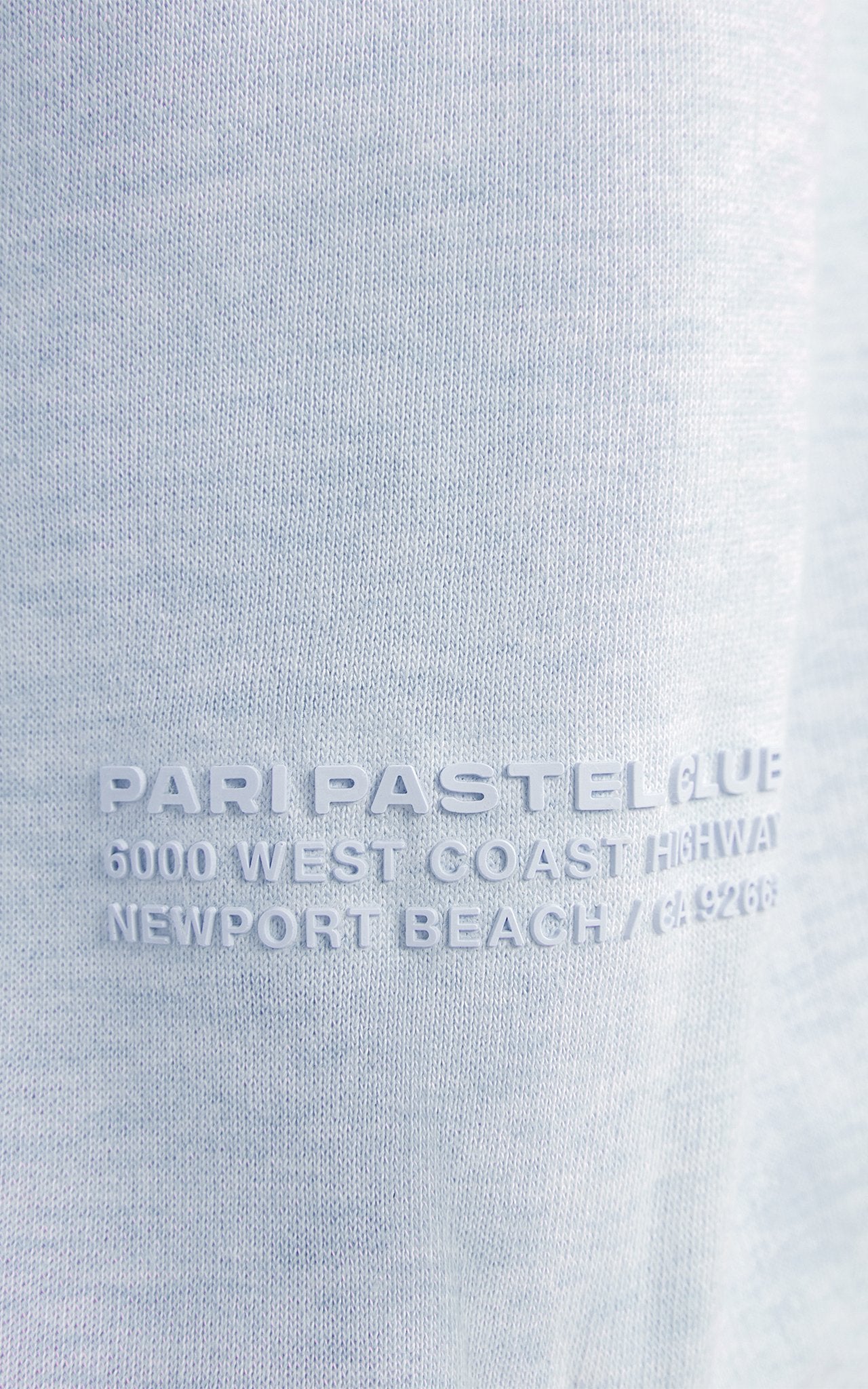LIGHT BLUE PASTEL CLUB HOODIE - PARI USA , Wearepari, Paul Ripke, pari swim club, Newport Beach, pari