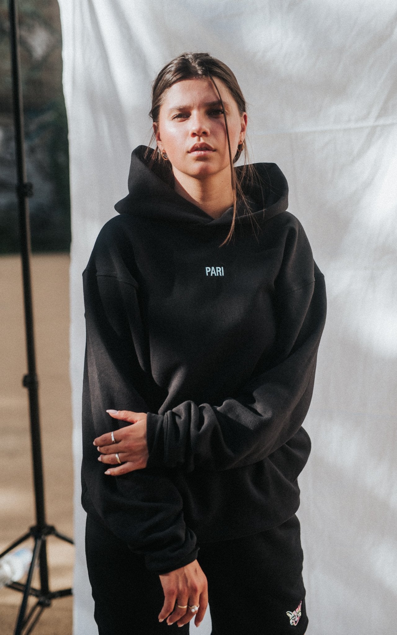 BLACK SPORTS CLUB HOODIE PARI - PARI USA , Wearepari, Paul Ripke, pari swim club, Newport Beach, pari