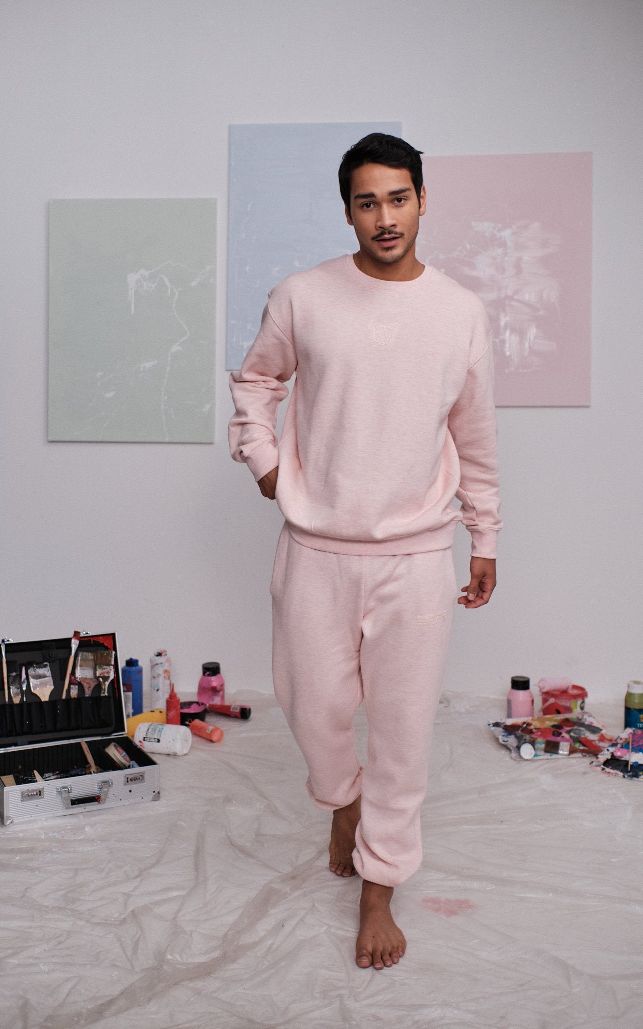 ROSE PASTEL CLUB SWEATPANTS - PARI USA , Wearepari, Paul Ripke, pari swim club, Newport Beach, pari