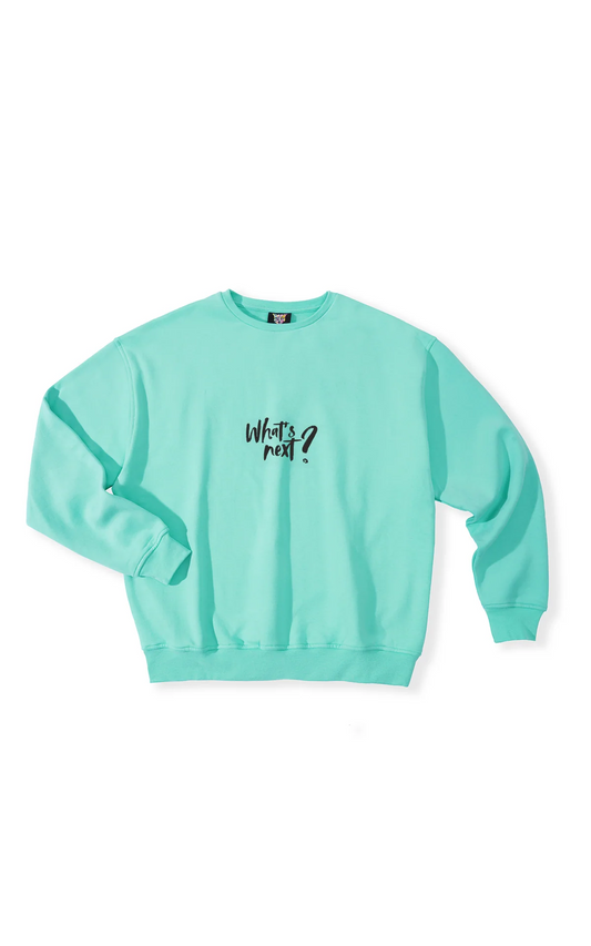 WHAT´S NEXT? CREWNECK Turquoise