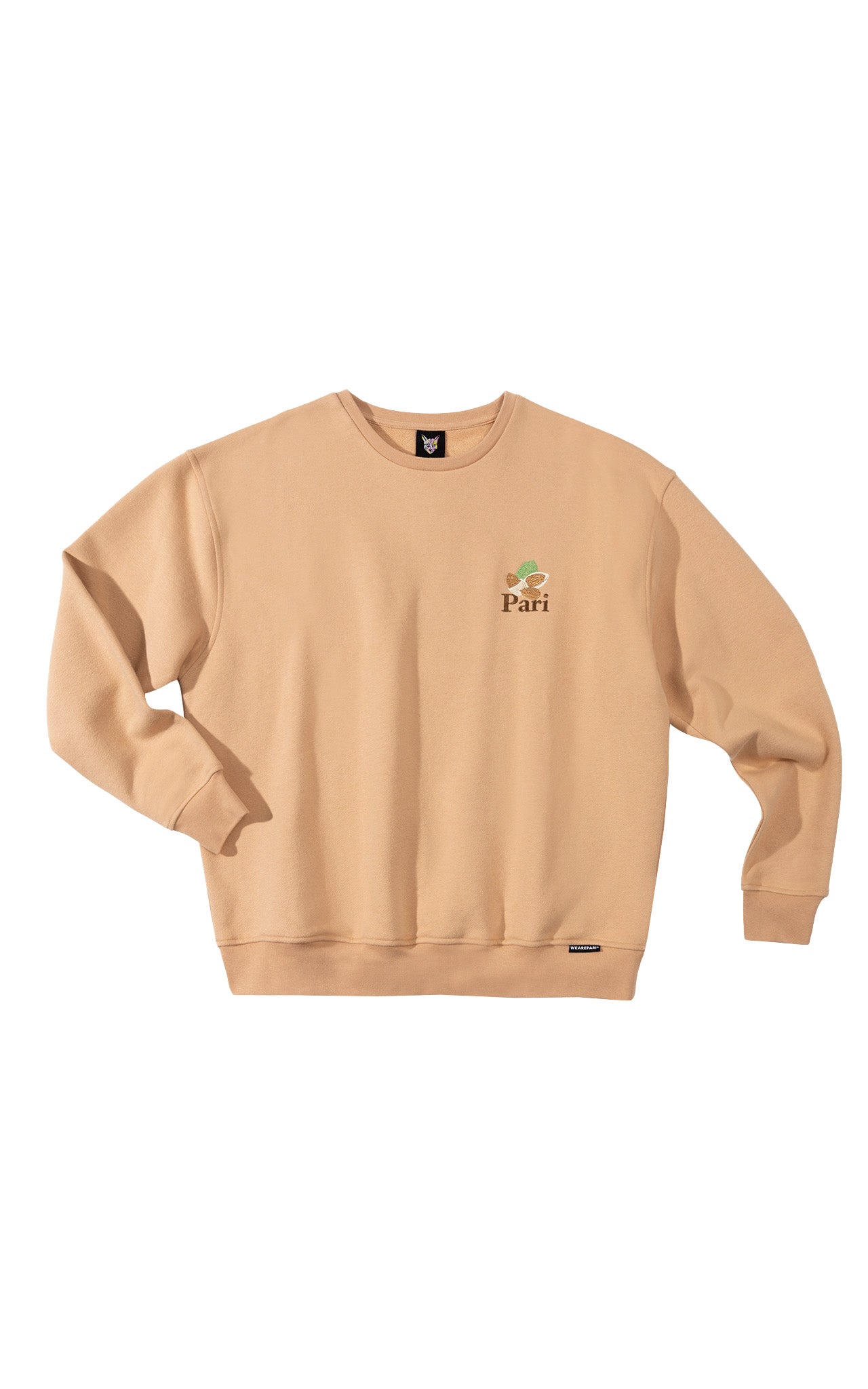 ALMOND PASTEL CLUB CREWNECK - PARI USA