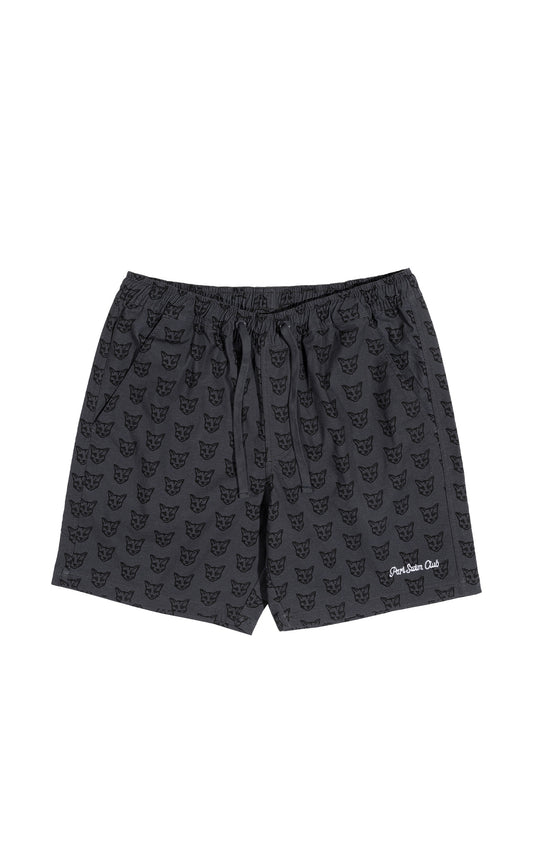 BLACK PARI SWIM CLUB SHORTS - PARI USA