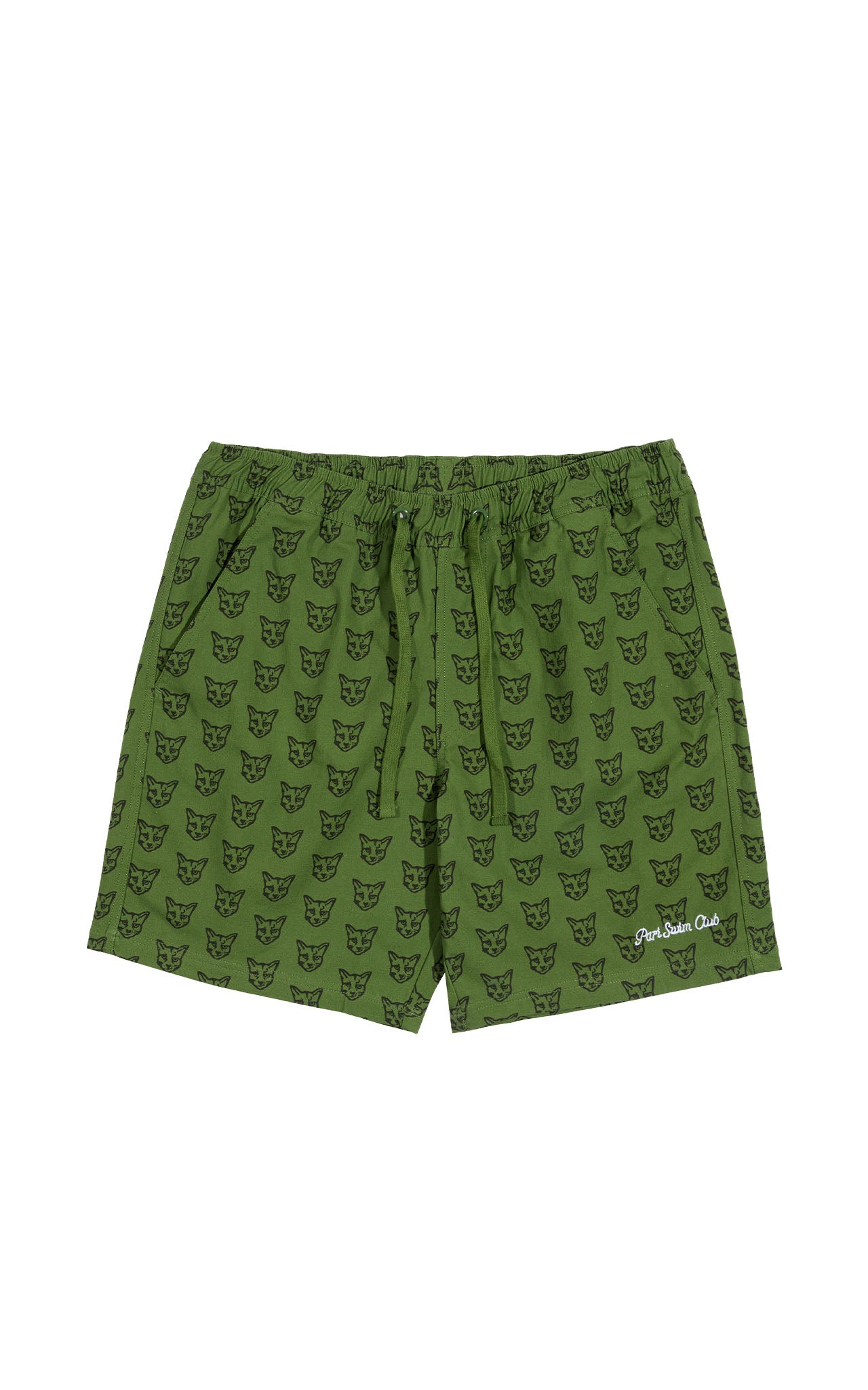 GREEN PARI SWIM CLUB SHORTS - PARI USA
