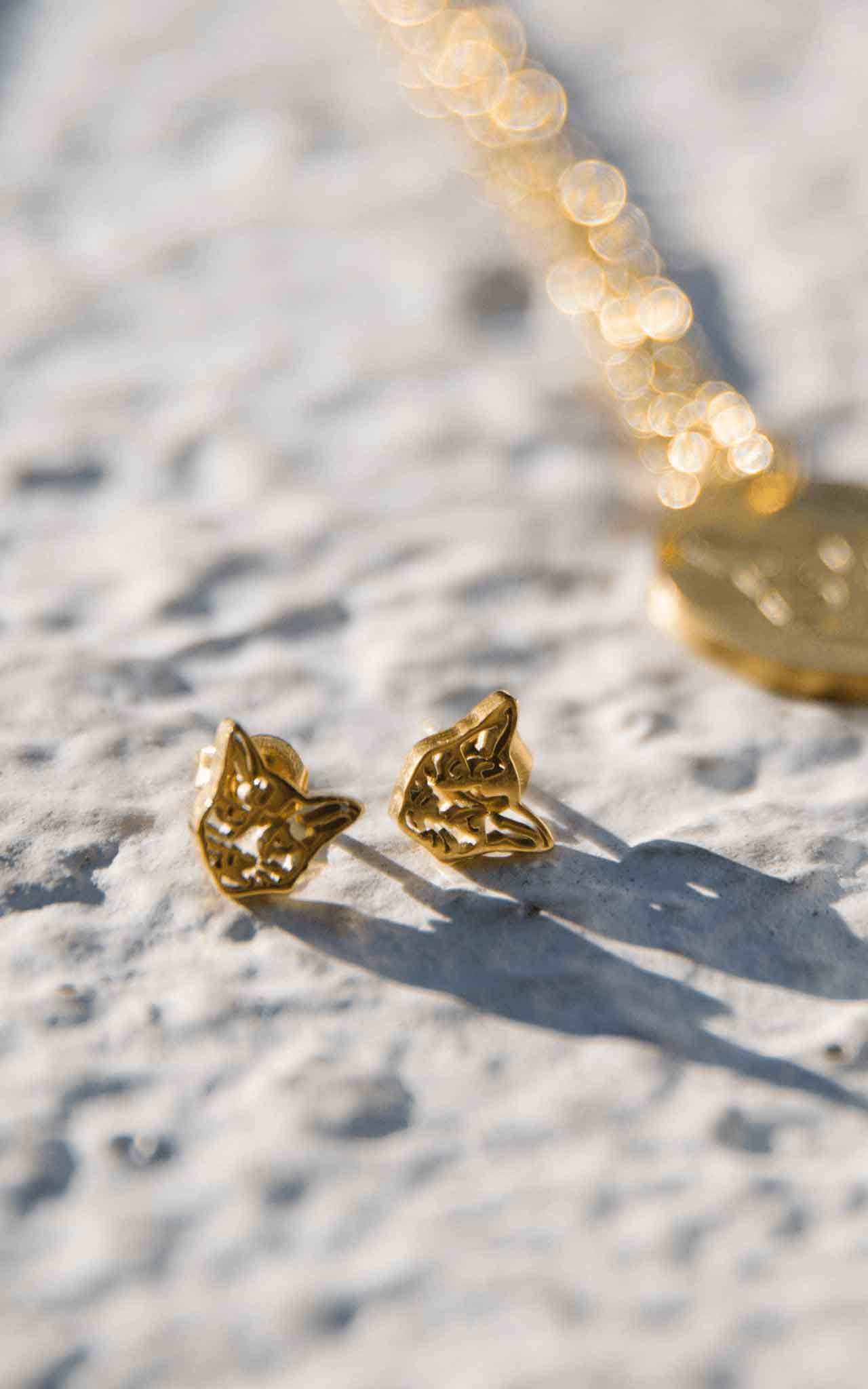 GOLD PURELEI X PARI EARRING CAT - PARI USA