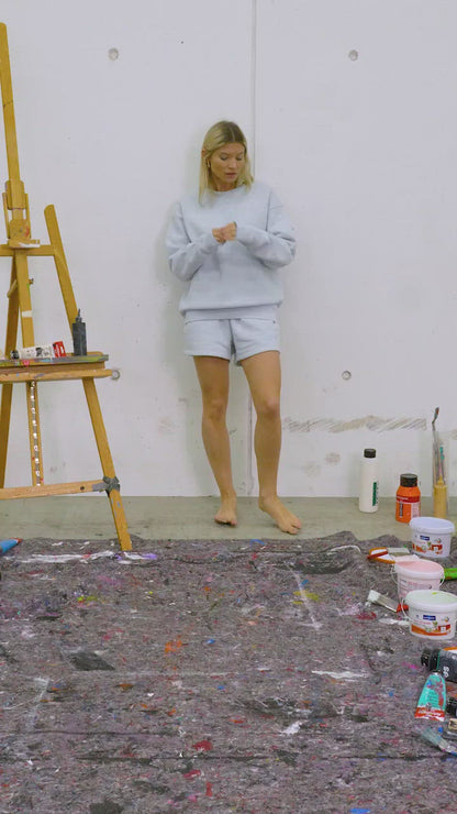 LIGHT BLUE PASTEL CLUB WOMEN SHORTS