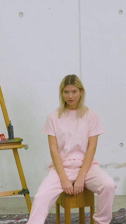 ROSE PASTEL CLUB CROPPED SHIRT