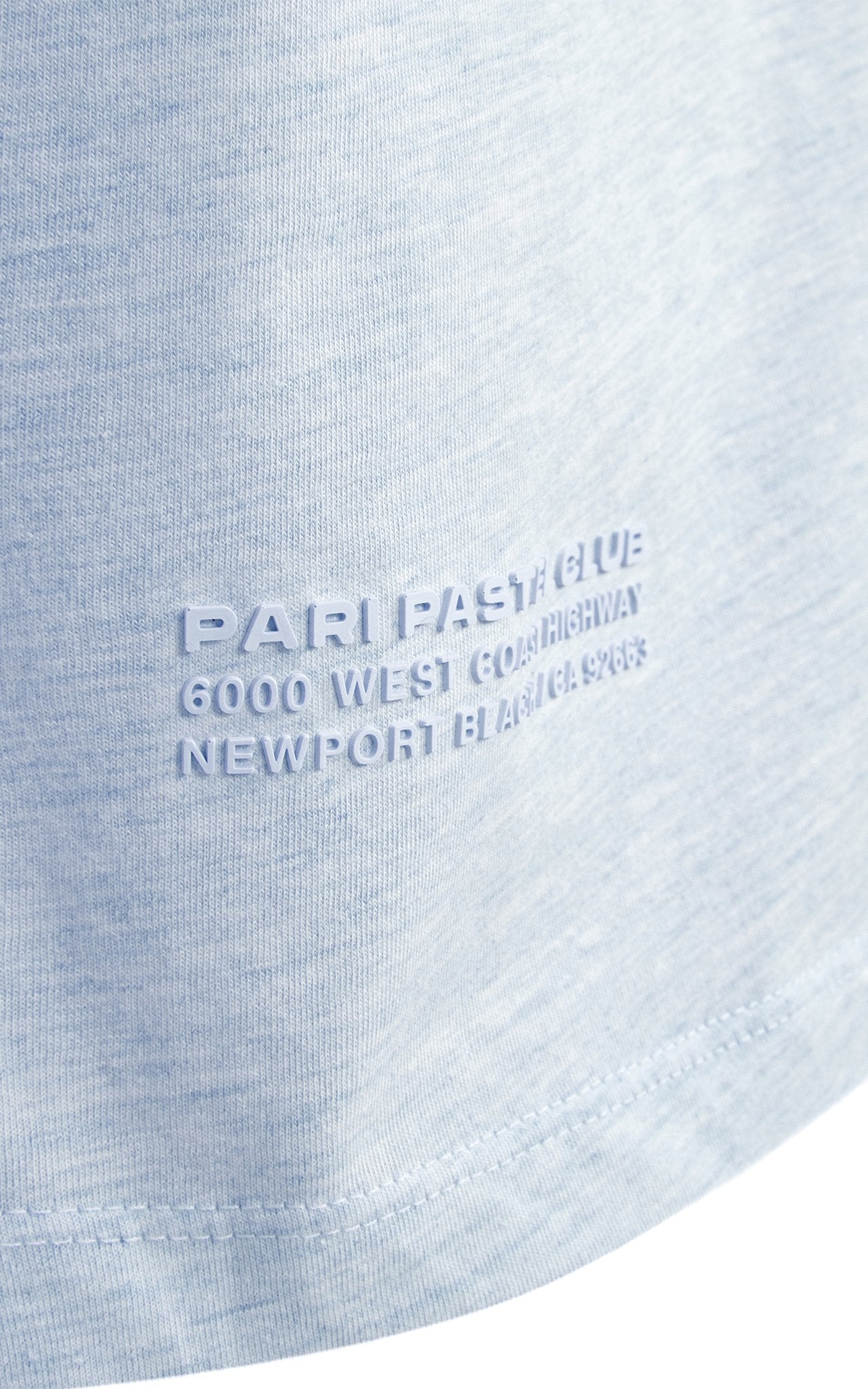 LIGHT BLUE PASTEL CLUB T-SHIRT - PARI USA , Wearepari, Paul Ripke, pari swim club, Newport Beach, pari