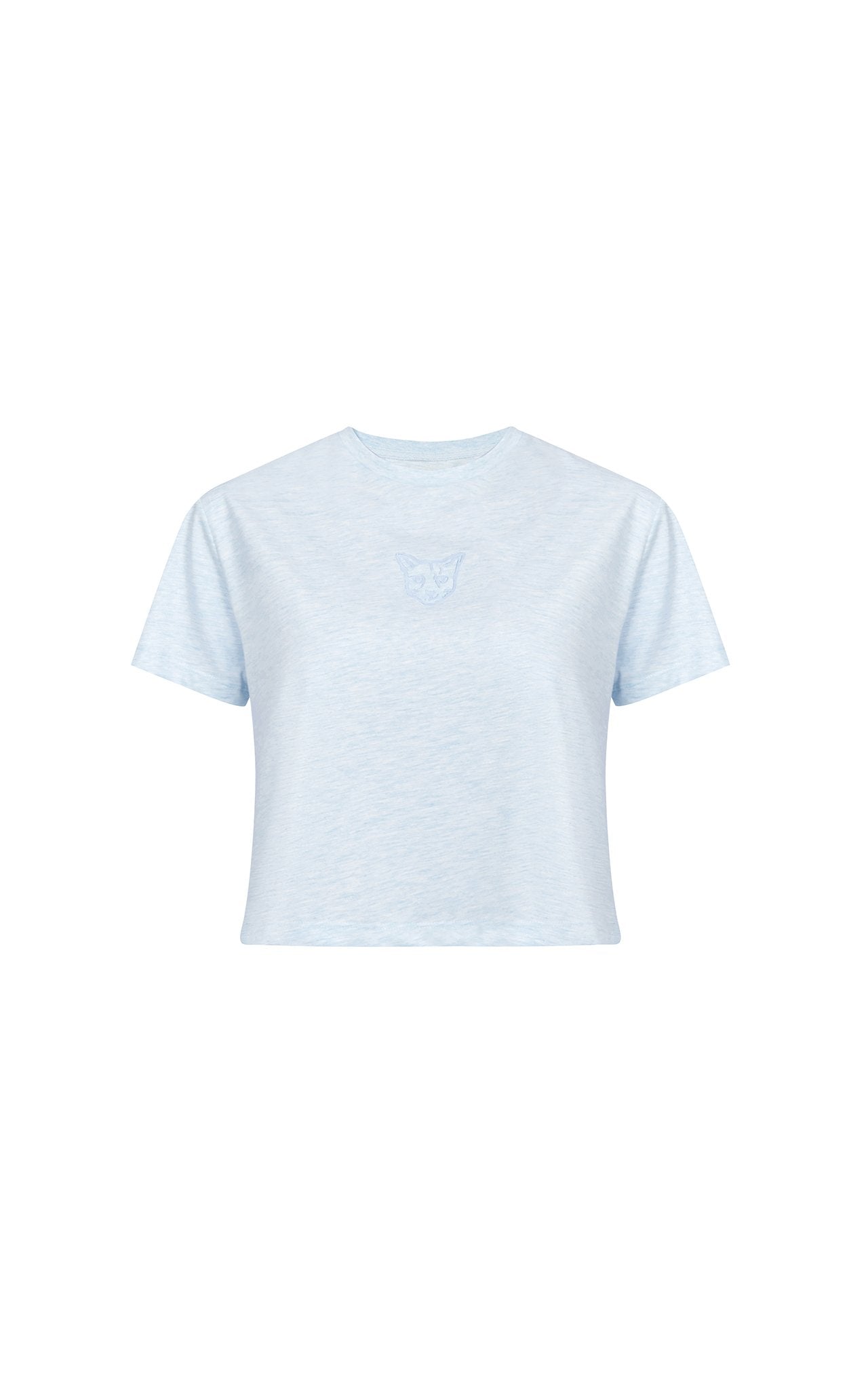 LIGHT BLUE PASTEL CLUB CROPPED SHIRT - PARI USA , Wearepari, Paul Ripke, pari swim club, Newport Beach, pari