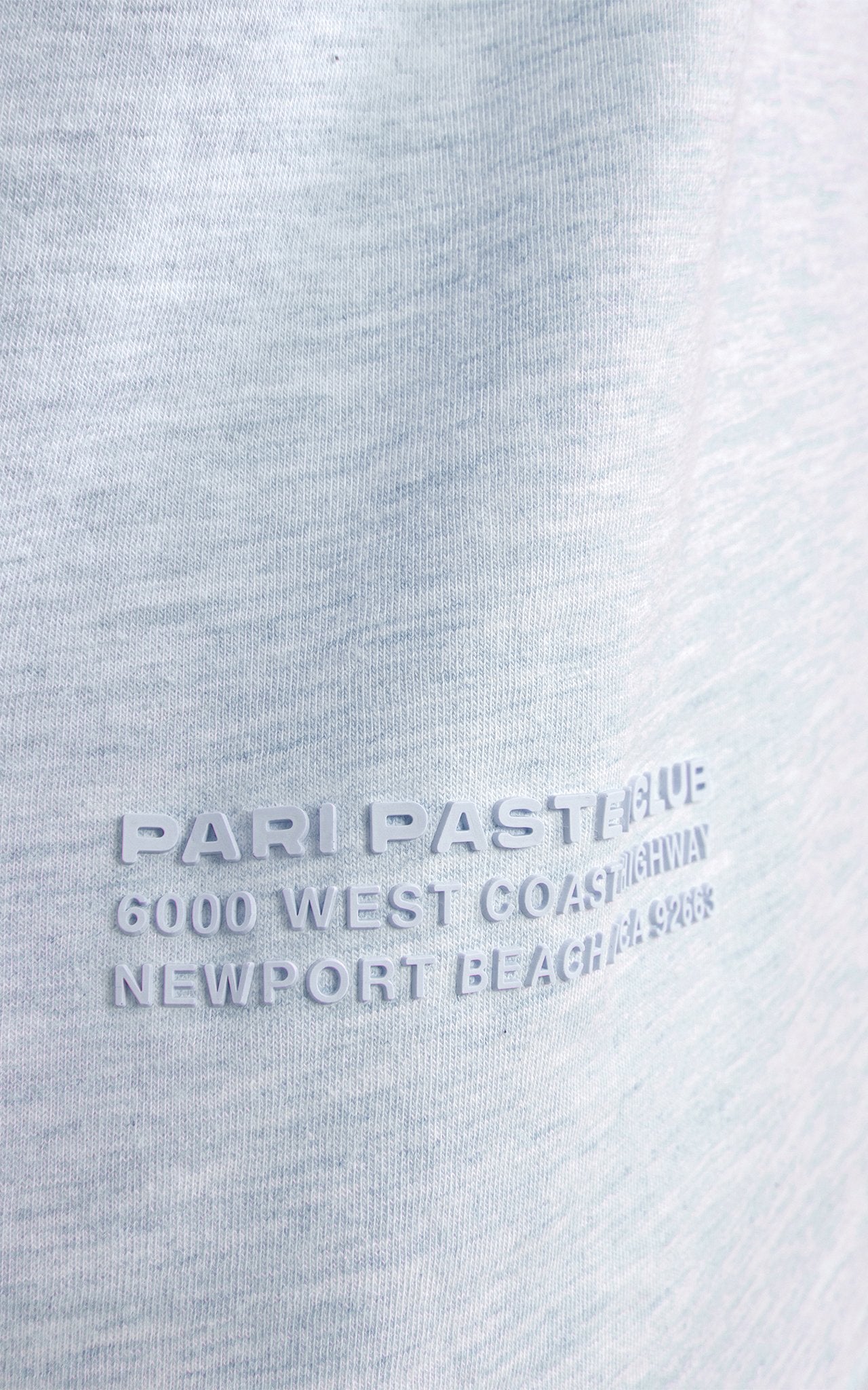 LIGHT BLUE PASTEL CLUB CROPPED SHIRT - PARI USA , Wearepari, Paul Ripke, pari swim club, Newport Beach, pari