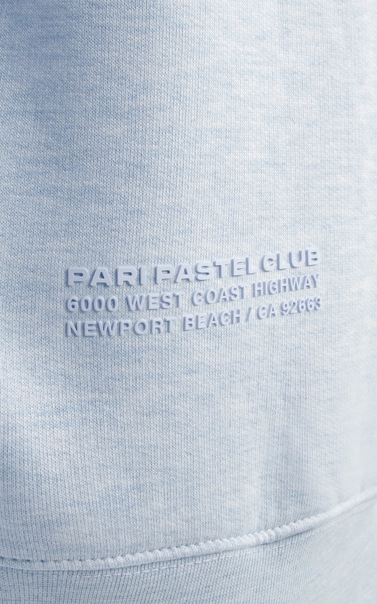 LIGHT BLUE PASTEL CLUB CREWNECK - PARI USA , Wearepari, Paul Ripke, pari swim club, Newport Beach, pari