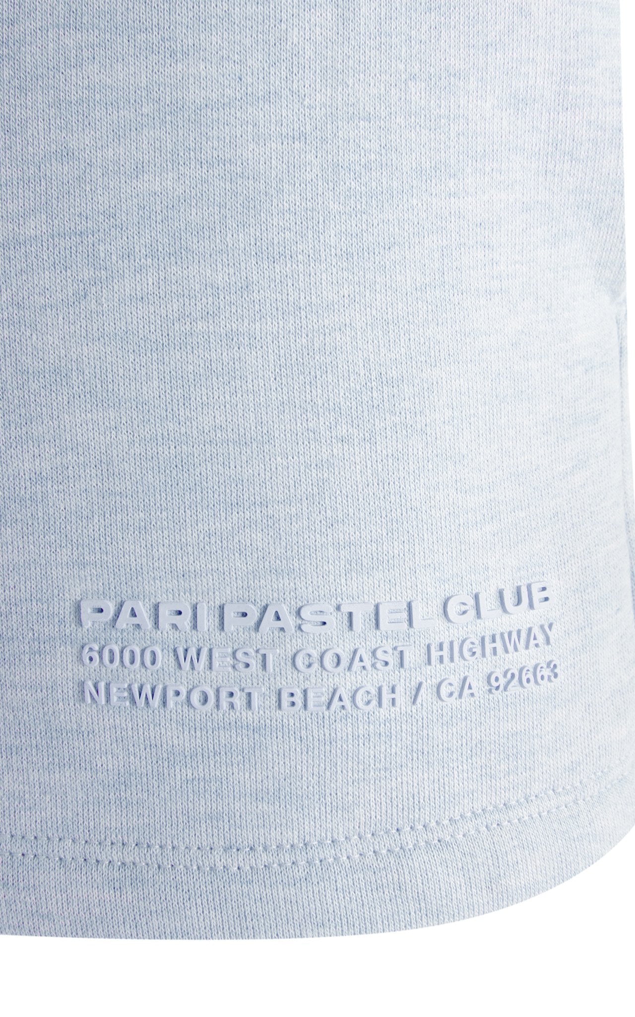 LIGHT BLUE PASTEL CLUB WOMEN SHORTS - PARI USA , Wearepari, Paul Ripke, pari swim club, Newport Beach, pari