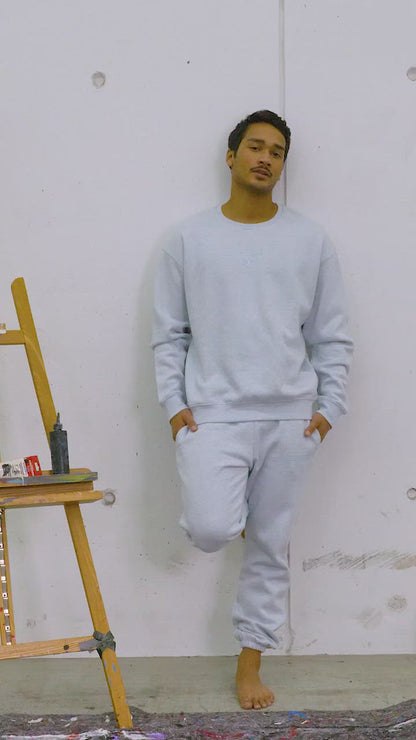 LIGHT BLUE PASTEL CLUB CREWNECK