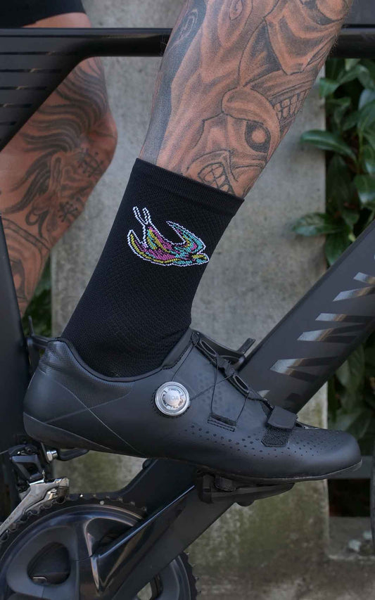 BLACK SOUPLESSE CLUB CYCLING SOCKS - PARI USA
