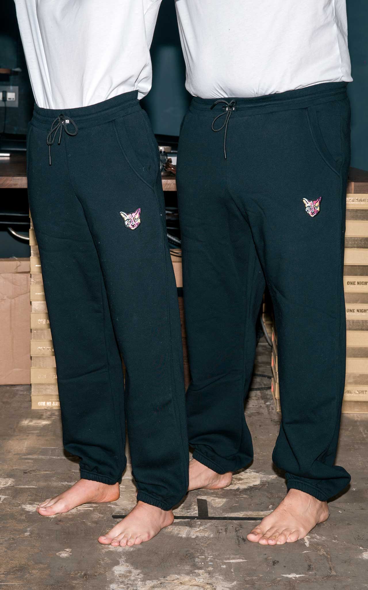 BLACK SWEATPANTS CAT - PARI USA , Wearepari, Paul Ripke, pari swim club, Newport Beach, pari