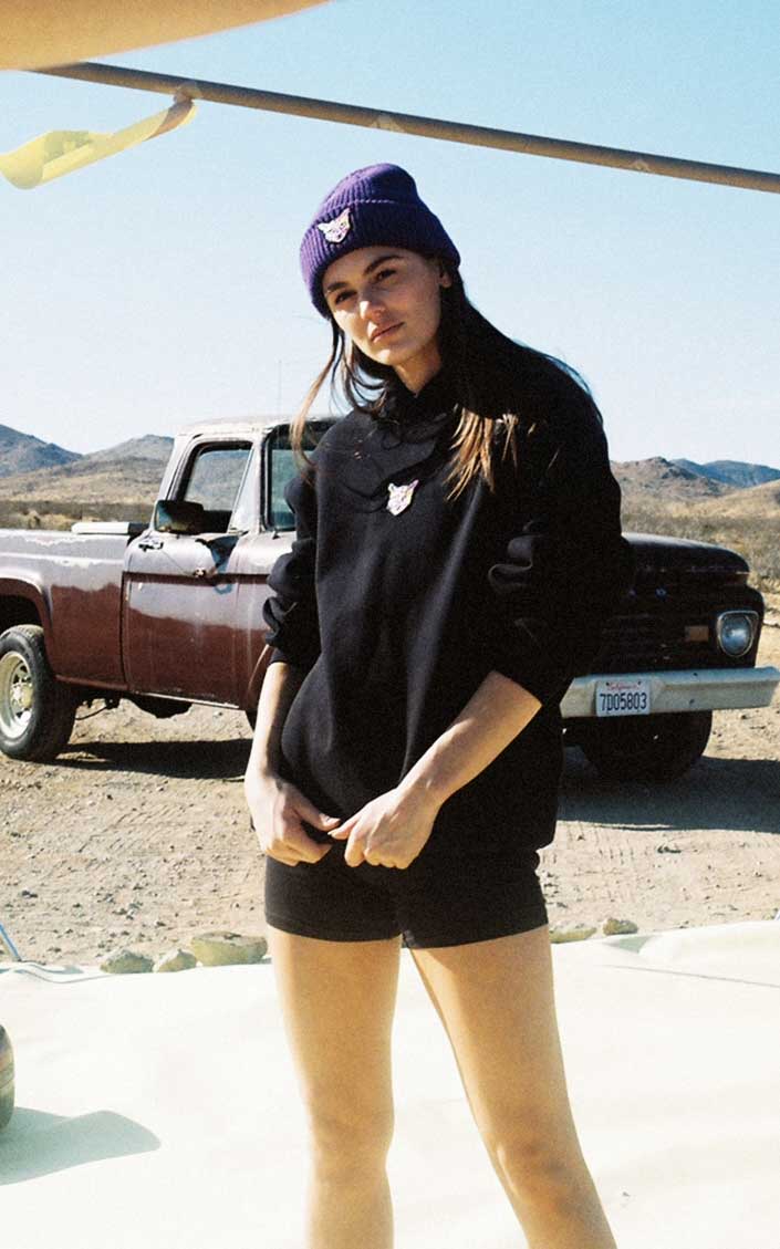 BLACK SWEATSHIRT CAT - PARI USA , Wearepari, Paul Ripke, pari swim club, Newport Beach, pari