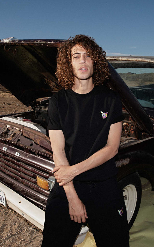 BLACK T-SHIRT CAT - PARI USA , Wearepari, Paul Ripke, pari swim club, Newport Beach, pari