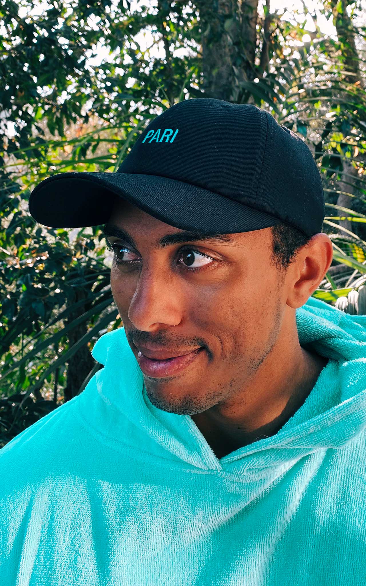 BLACK DAD CAP - PARI USA , Wearepari, Paul Ripke, pari swim club, Newport Beach, pari