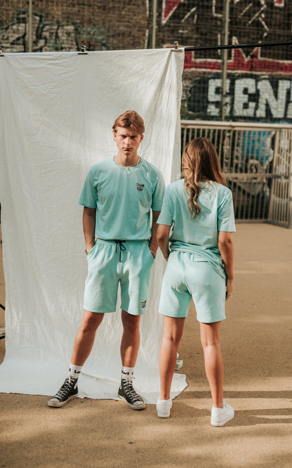 TURQUOISE SPORTS CLUB SHORTS CAT - PARI USA , Wearepari, Paul Ripke, pari swim club, Newport Beach, pari