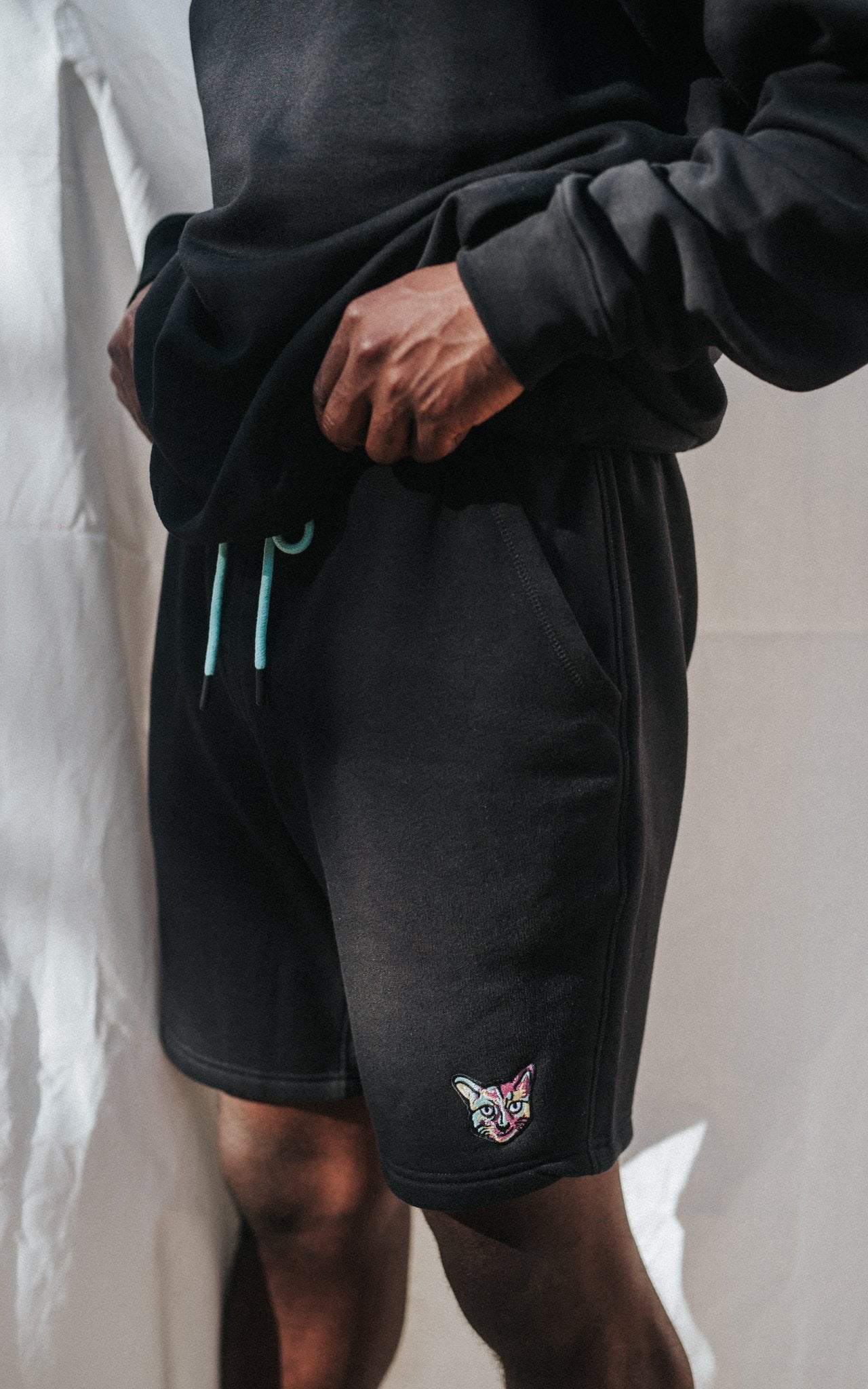 BLACK SPORTS CLUB SHORTS CAT - PARI USA , Wearepari, Paul Ripke, pari swim club, Newport Beach, pari