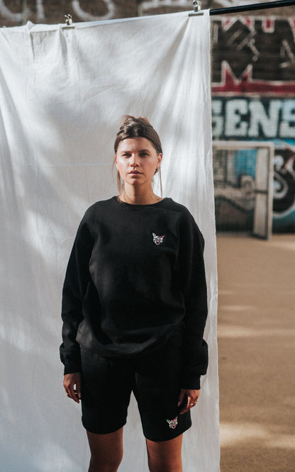 BLACK SPORTS CLUB SWEATSHIRT CAT - PARI USA , Wearepari, Paul Ripke, pari swim club, Newport Beach, pari