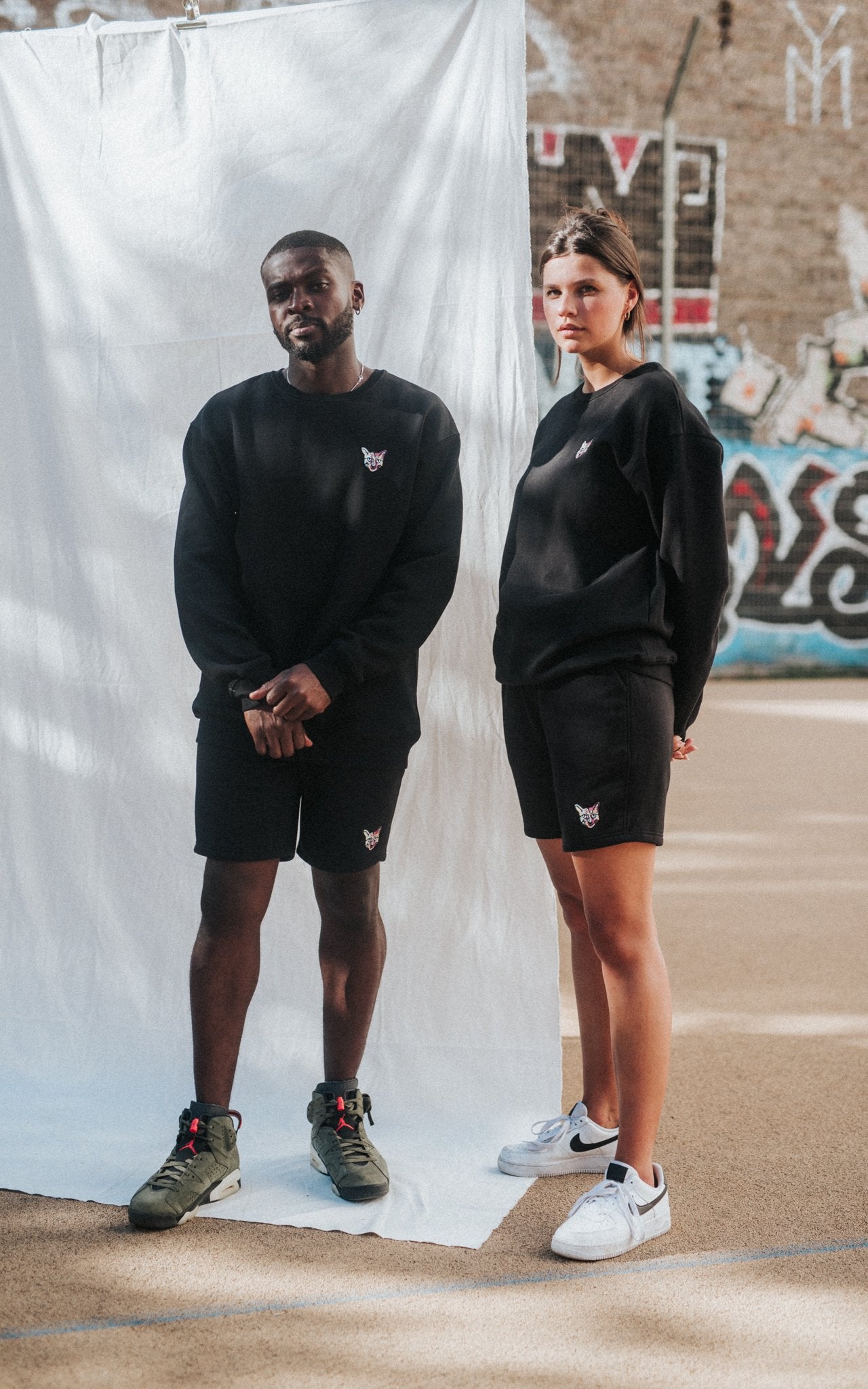 BLACK SPORTS CLUB SWEATSHIRT CAT - PARI USA , Wearepari, Paul Ripke, pari swim club, Newport Beach, pari
