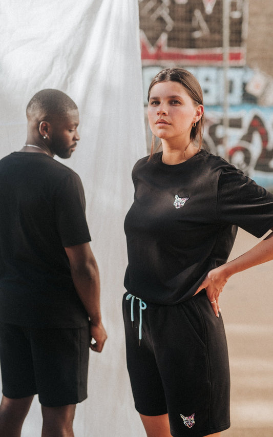 BLACK SPORTS CLUB T-SHIRT CAT - PARI USA , Wearepari, Paul Ripke, pari swim club, Newport Beach, pari