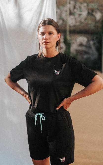 BLACK SPORTS CLUB T-SHIRT CAT - PARI USA , Wearepari, Paul Ripke, pari swim club, Newport Beach, pari
