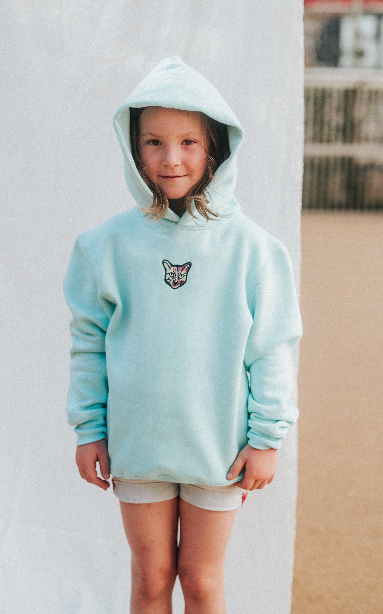 KIDS TURQUOISE SPORTS CLUB HOODIE CAT - PARI USA , Wearepari, Paul Ripke, pari swim club, Newport Beach, pari