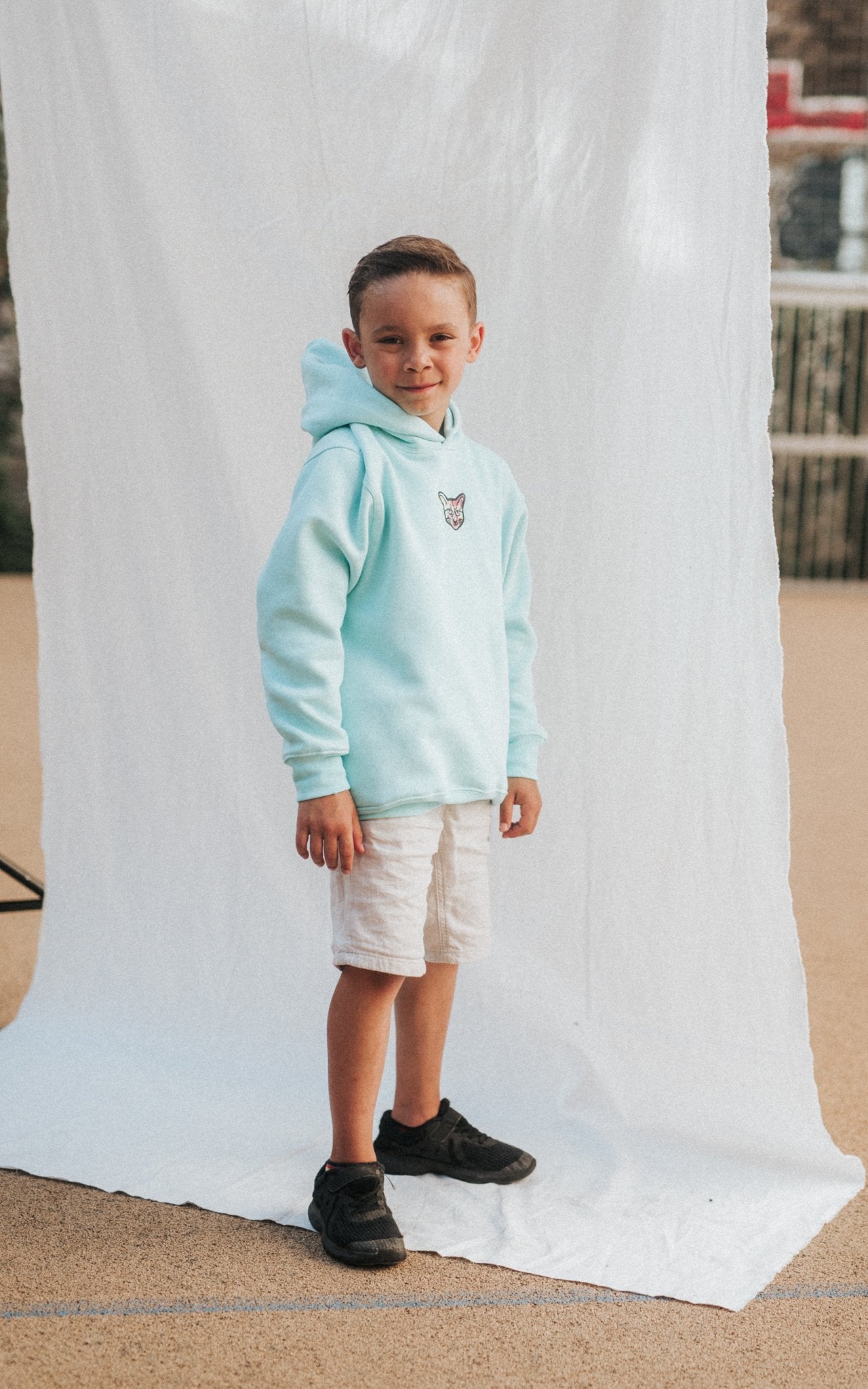 KIDS TURQUOISE SPORTS CLUB HOODIE CAT - PARI USA , Wearepari, Paul Ripke, pari swim club, Newport Beach, pari
