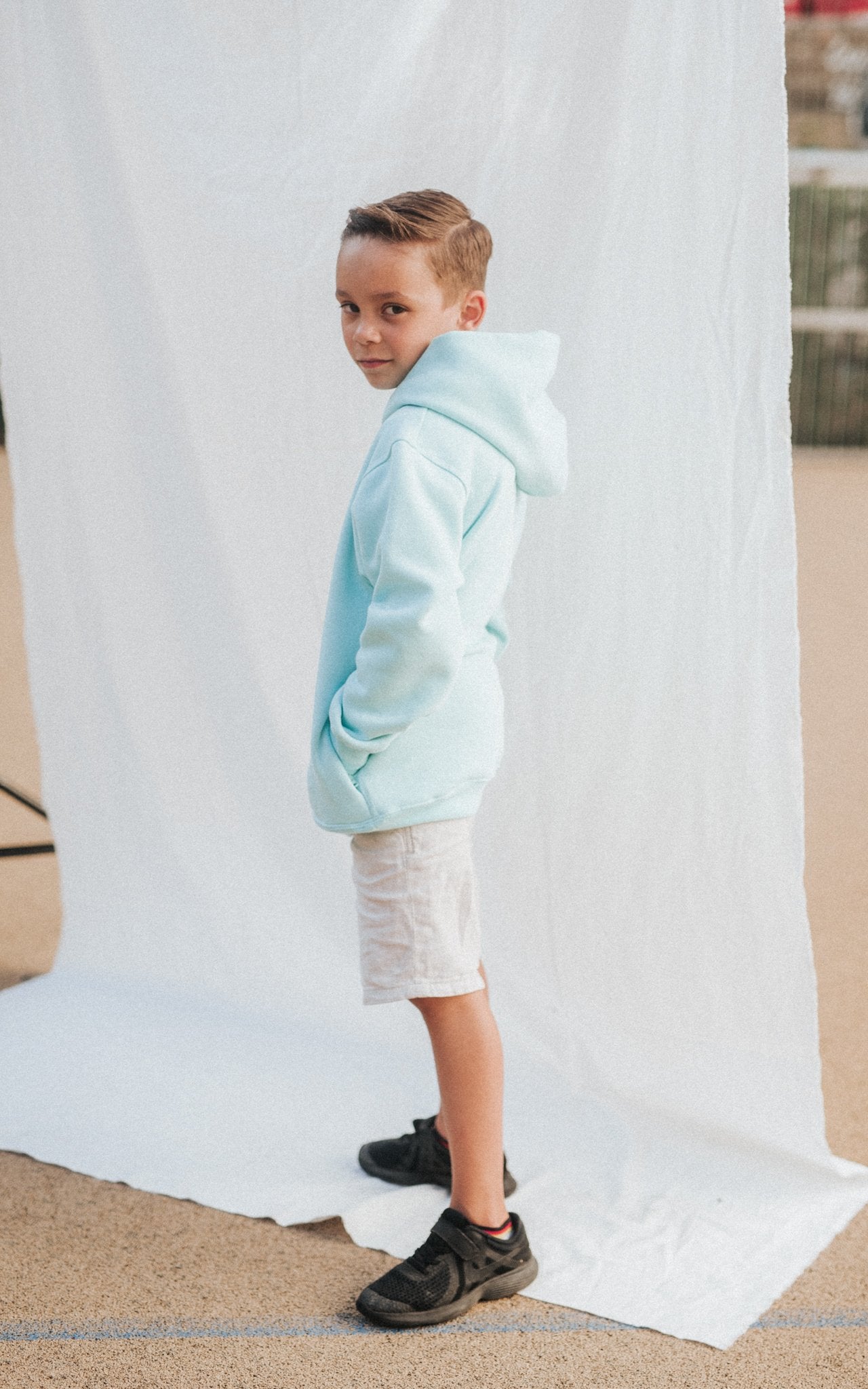 KIDS TURQUOISE SPORTS CLUB HOODIE CAT - PARI USA , Wearepari, Paul Ripke, pari swim club, Newport Beach, pari