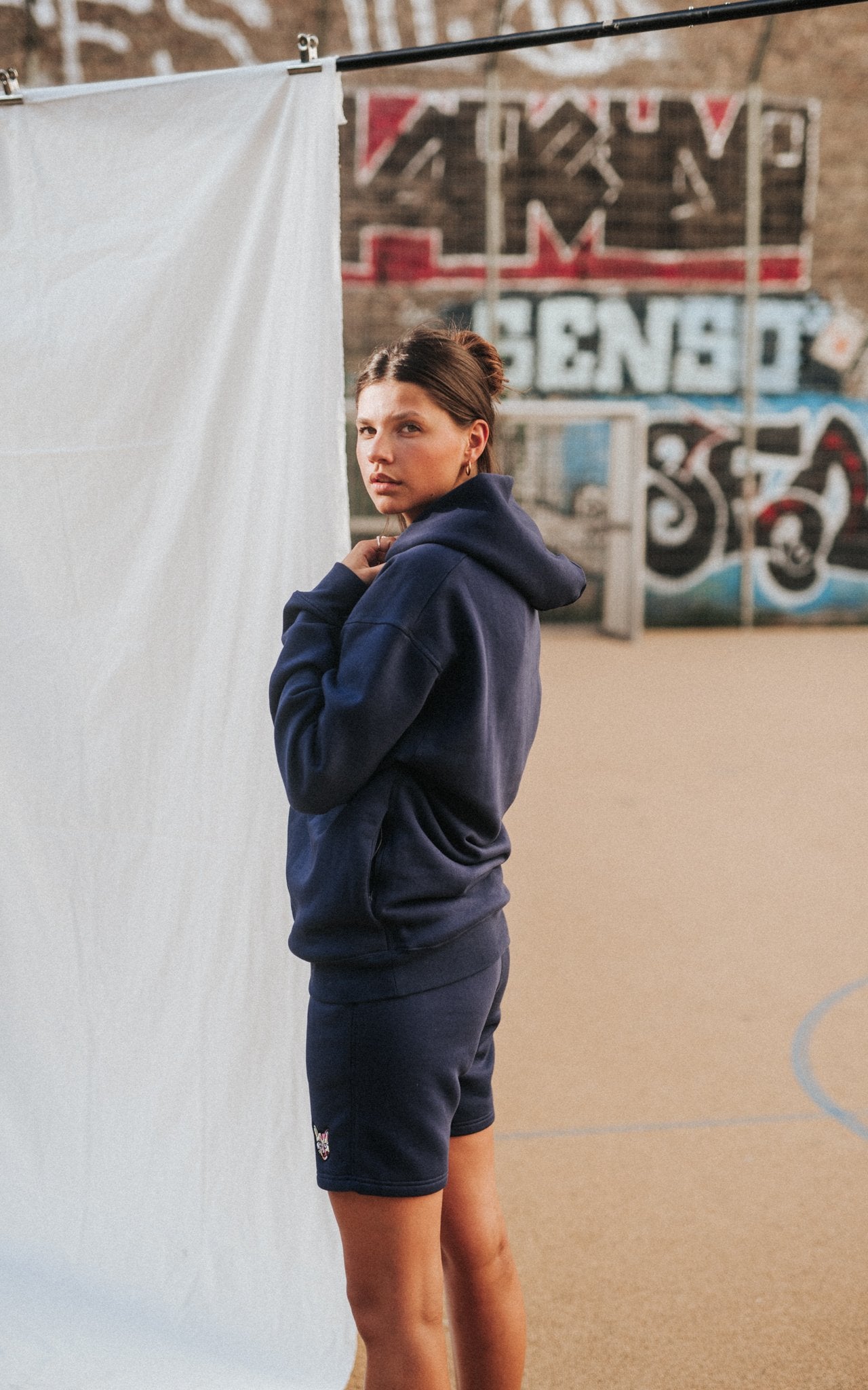 NAVY SPORTS CLUB HOODIE CAT - PARI USA , Wearepari, Paul Ripke, pari swim club, Newport Beach, pari