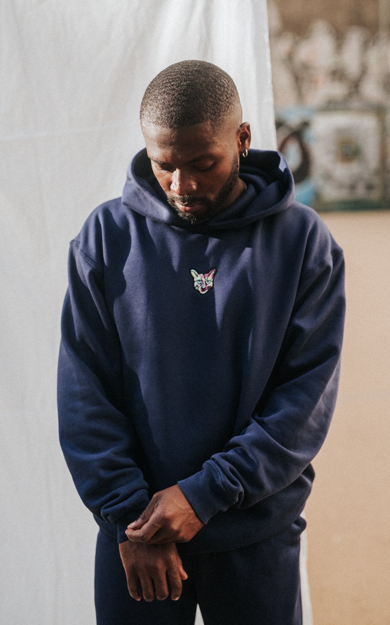NAVY SPORTS CLUB HOODIE CAT - PARI USA , Wearepari, Paul Ripke, pari swim club, Newport Beach, pari
