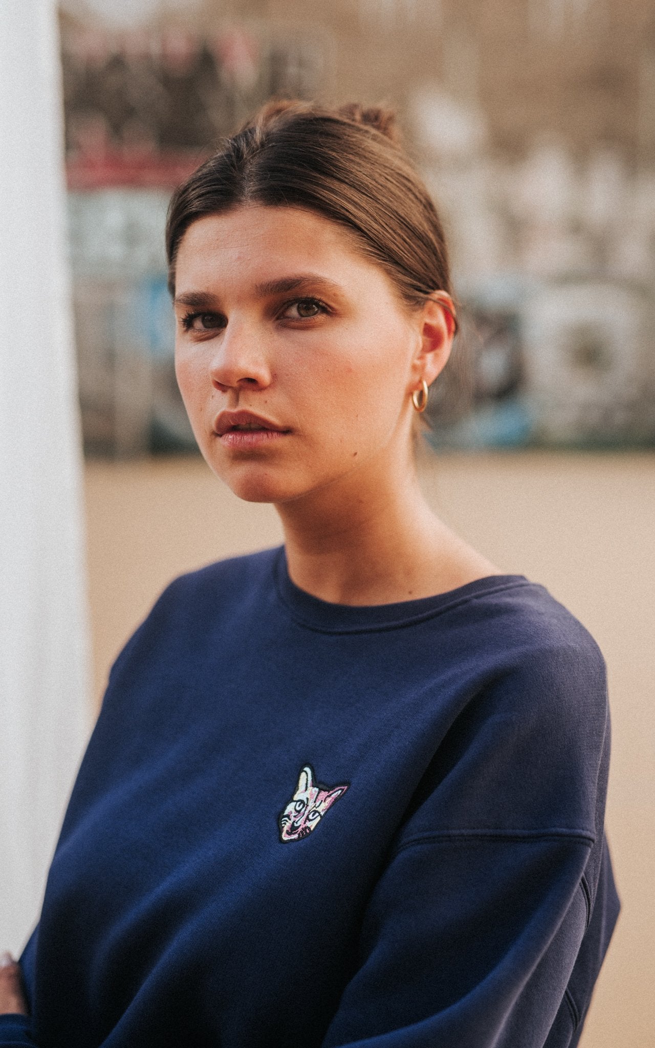 NAVY SPORTS CLUB SWEATSHIRT CAT - PARI USA , Wearepari, Paul Ripke, pari swim club, Newport Beach, pari