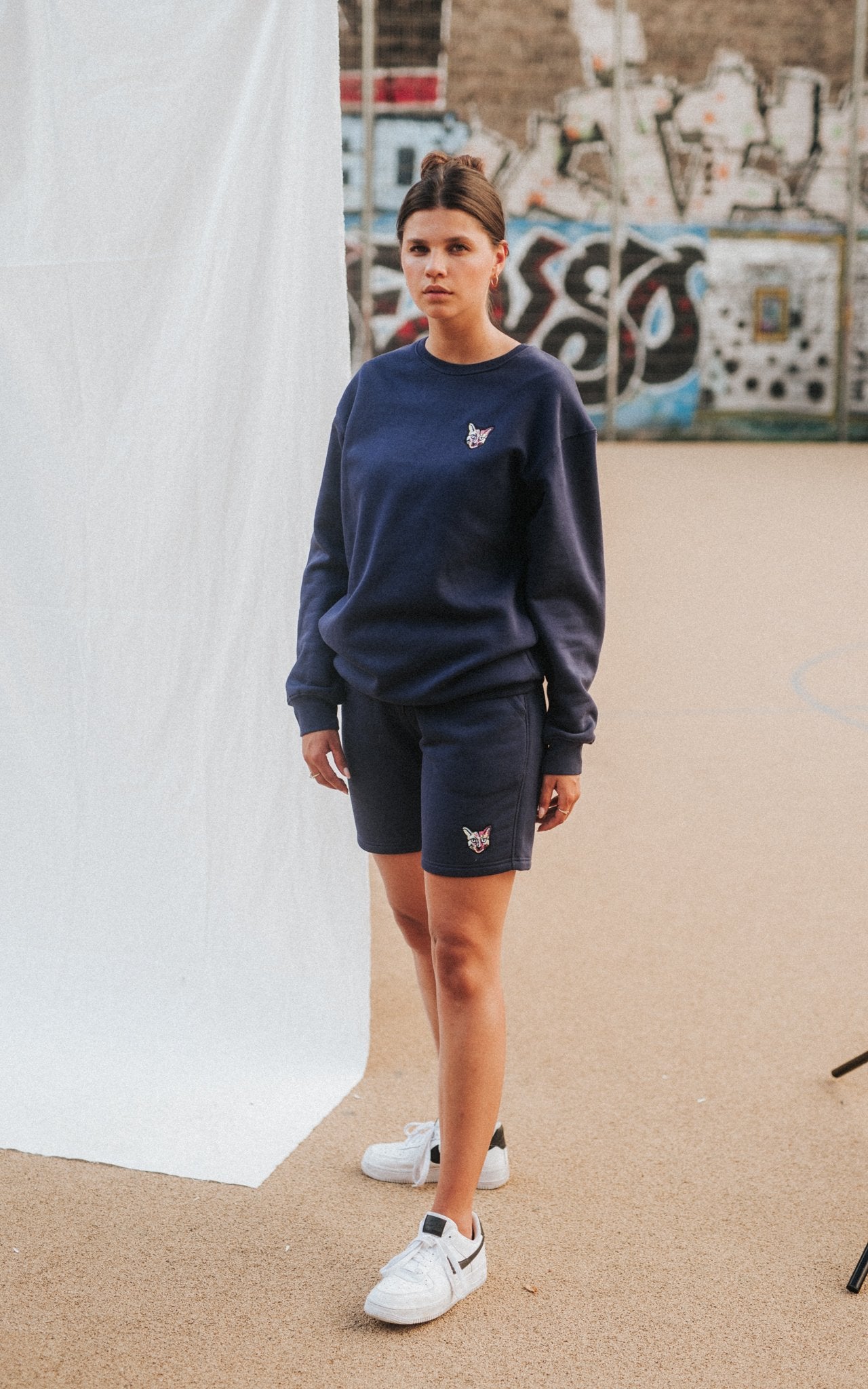 NAVY SPORTS CLUB SWEATSHIRT CAT - PARI USA , Wearepari, Paul Ripke, pari swim club, Newport Beach, pari