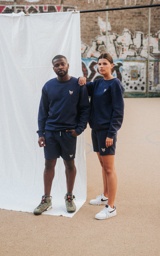 NAVY SPORTS CLUB SWEATSHIRT CAT - PARI USA , Wearepari, Paul Ripke, pari swim club, Newport Beach, pari