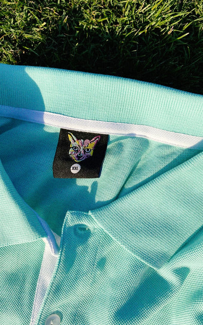 TURQUOISE GOLF CLUB POLO SHIRT - PARI USA , Wearepari, Paul Ripke, pari swim club, Newport Beach, pari