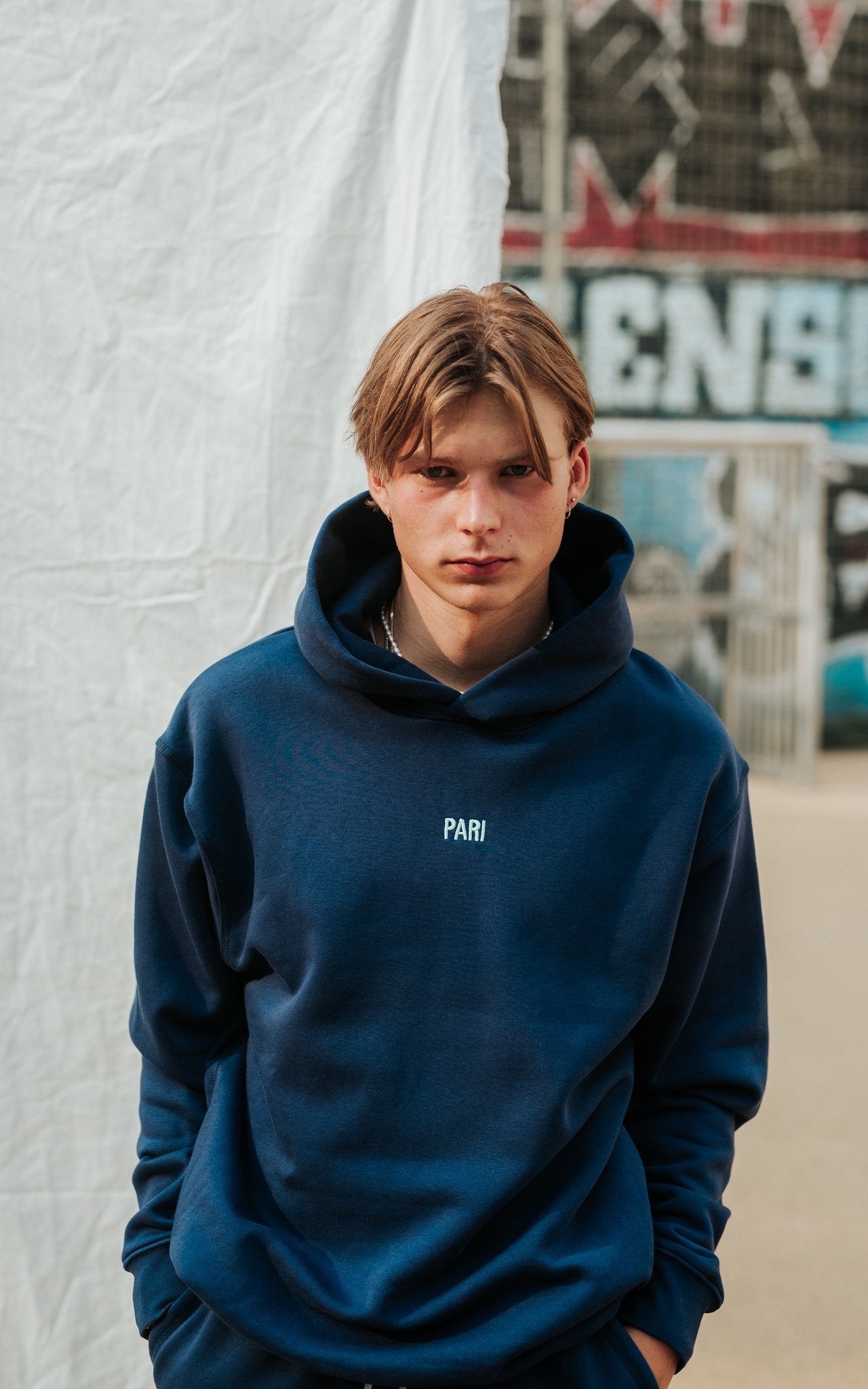 NAVY SPORTS CLUB HOODIE PARI - PARI USA , Wearepari, Paul Ripke, pari swim club, Newport Beach, pari