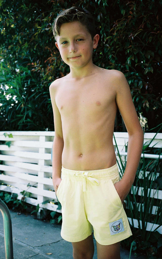 KIDS LEMONHAZE SWIM CLUB SHORTS - PARI USA , Wearepari, Paul Ripke, pari swim club, Newport Beach, pari