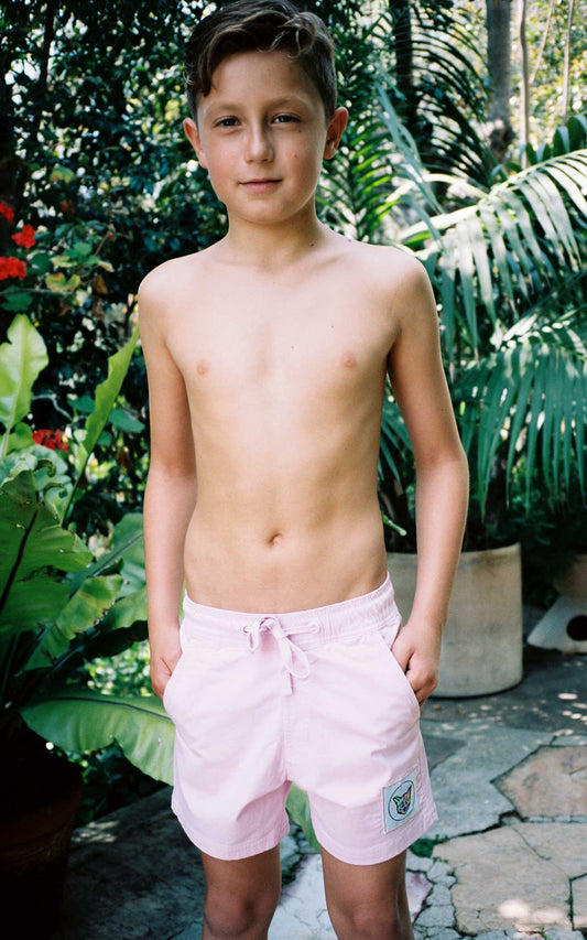 KIDS LILAC SWIM CLUB SHORTS - PARI USA , Wearepari, Paul Ripke, pari swim club, Newport Beach, pari