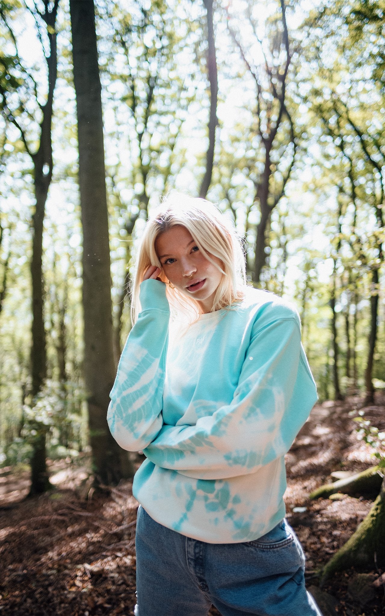 TURQUOISE HIPPIE CLUB SWEATSHIRT - PARI USA , Wearepari, Paul Ripke, pari swim club, Newport Beach, pari