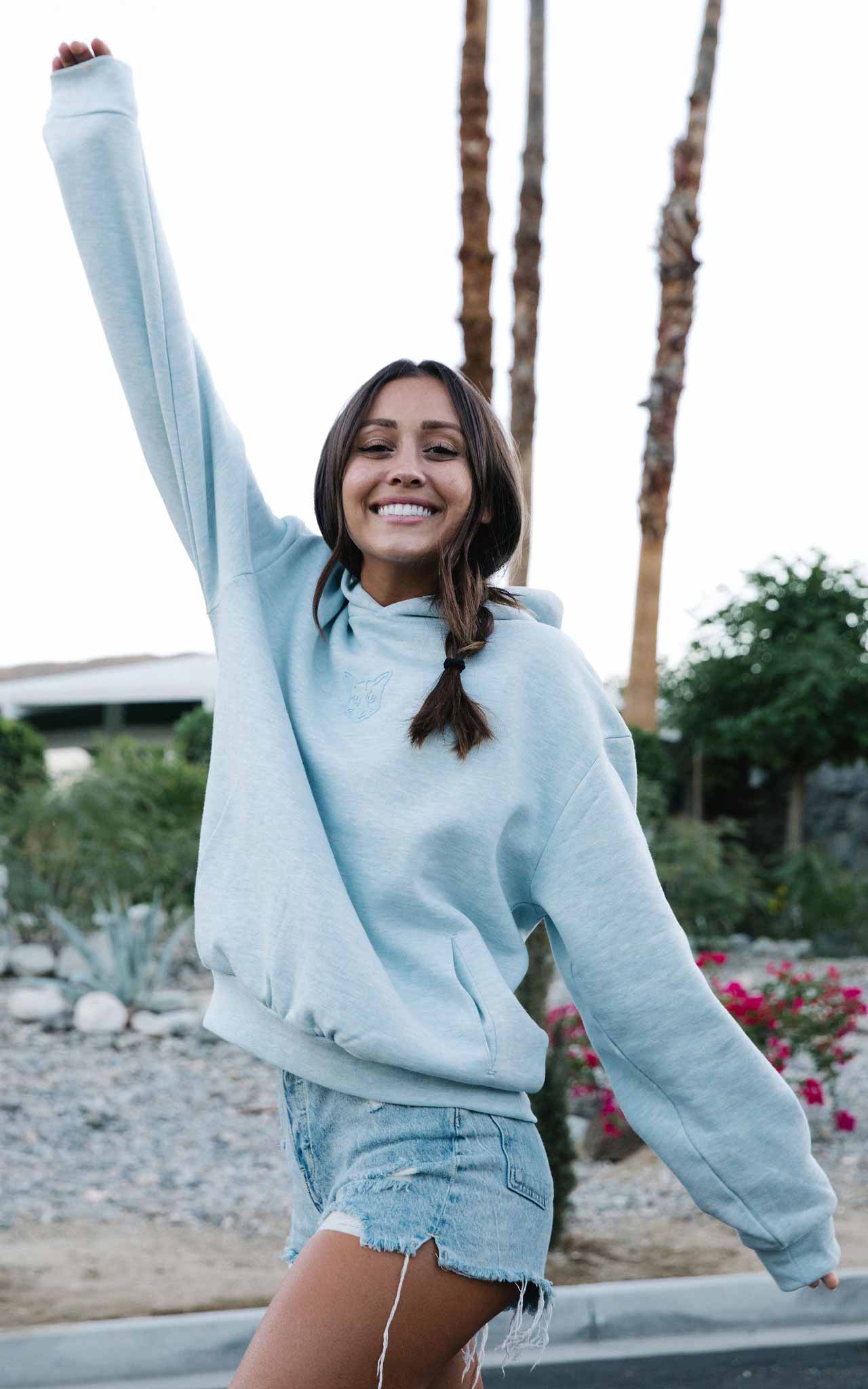 LIGHT BLUE PASTEL CLUB HOODIE - PARI USA , Wearepari, Paul Ripke, pari swim club, Newport Beach, pari