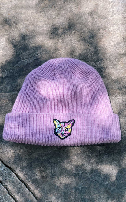 LILAC BEANIE CAT - PARI USA , Wearepari, Paul Ripke, pari swim club, Newport Beach, pari