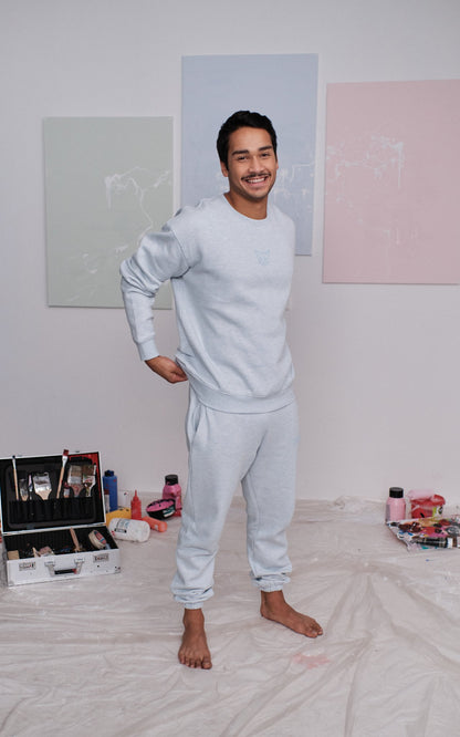 LIGHT BLUE PASTEL CLUB SWEATPANTS - PARI USA , Wearepari, Paul Ripke, pari swim club, Newport Beach, pari