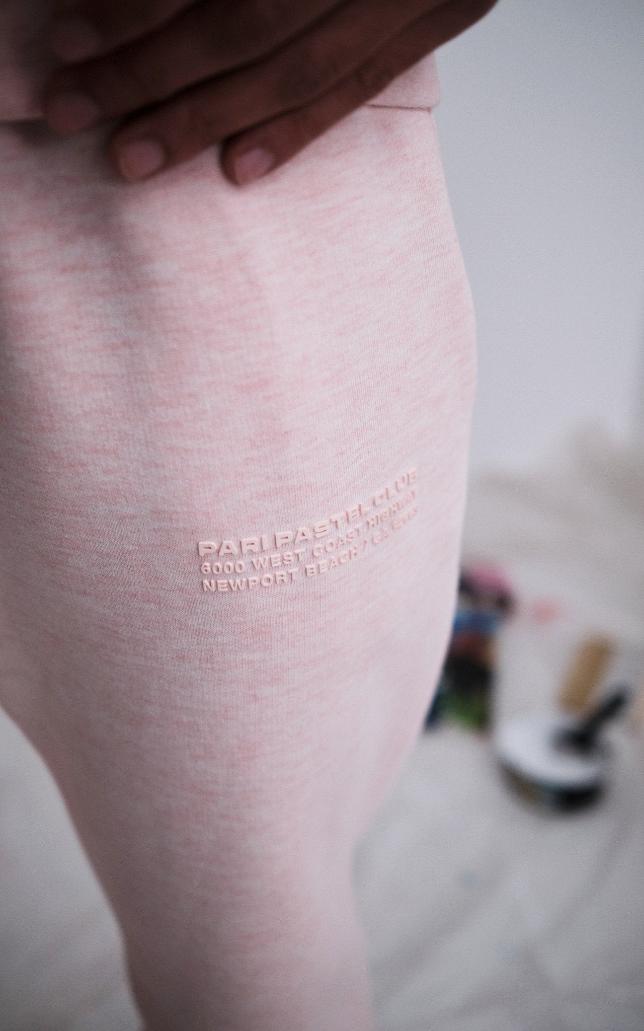 ROSE PASTEL CLUB SWEATPANTS - PARI USA , Wearepari, Paul Ripke, pari swim club, Newport Beach, pari
