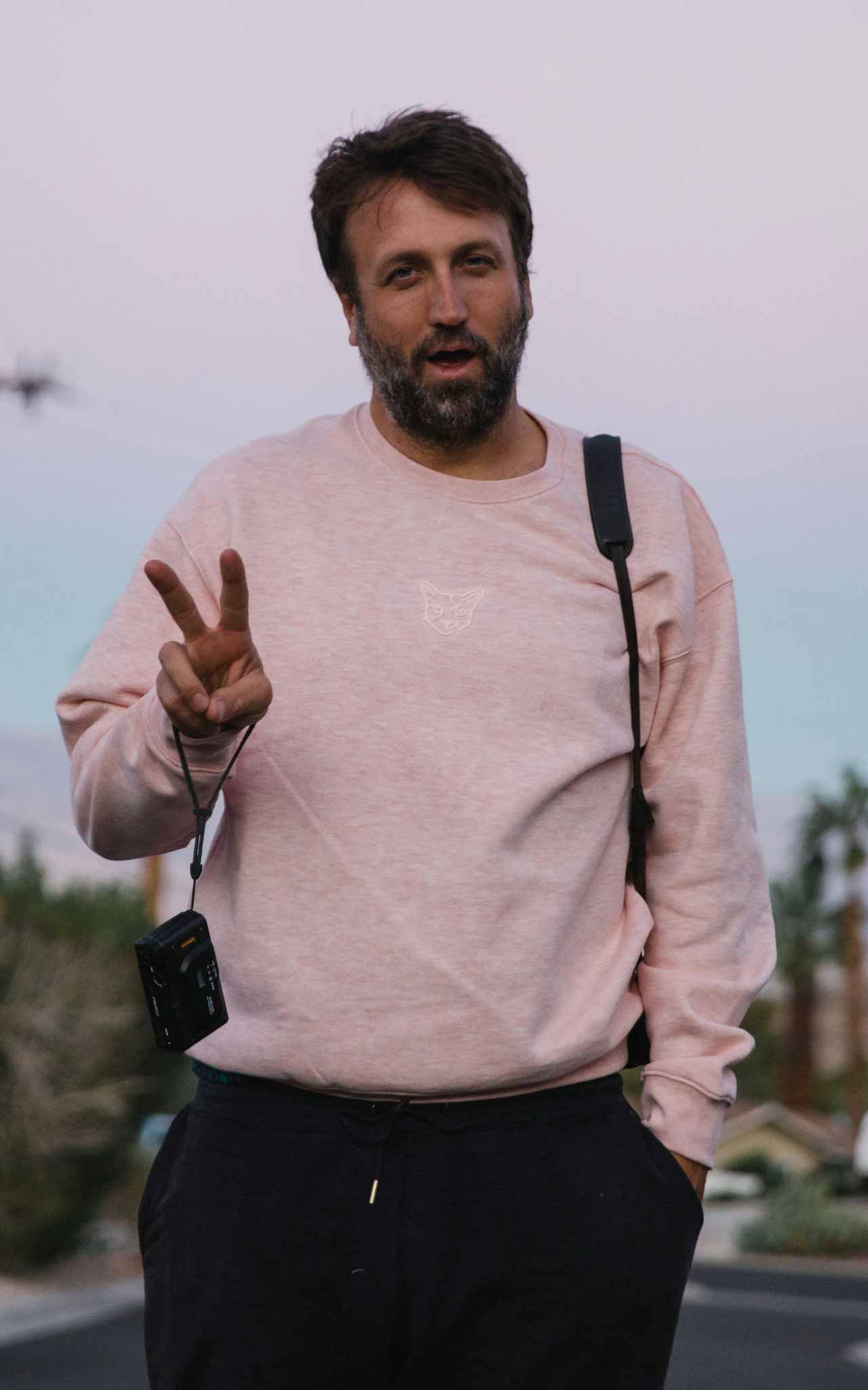 ROSE PASTEL CLUB CREWNECK - PARI USA , Wearepari, Paul Ripke, pari swim club, Newport Beach, pari