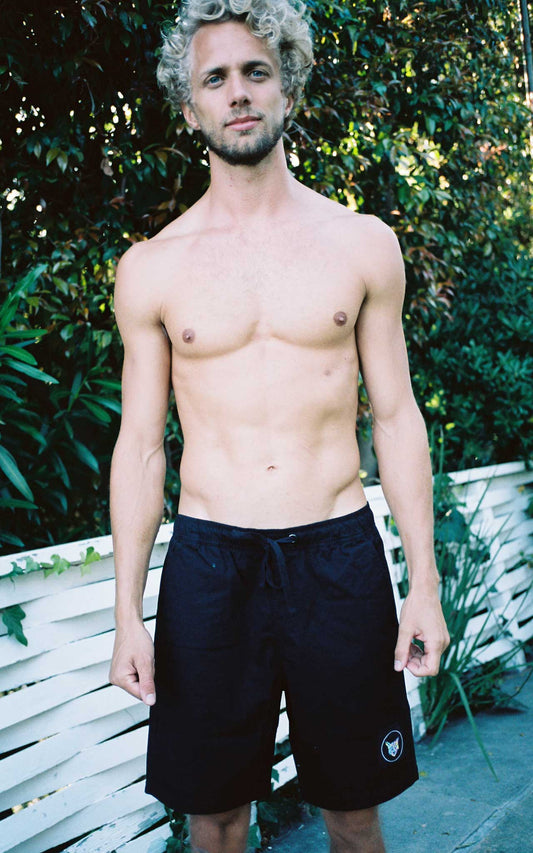 BLACK SWIM CLUB SHORTS - PARI USA , Wearepari, Paul Ripke, pari swim club, Newport Beach, pari