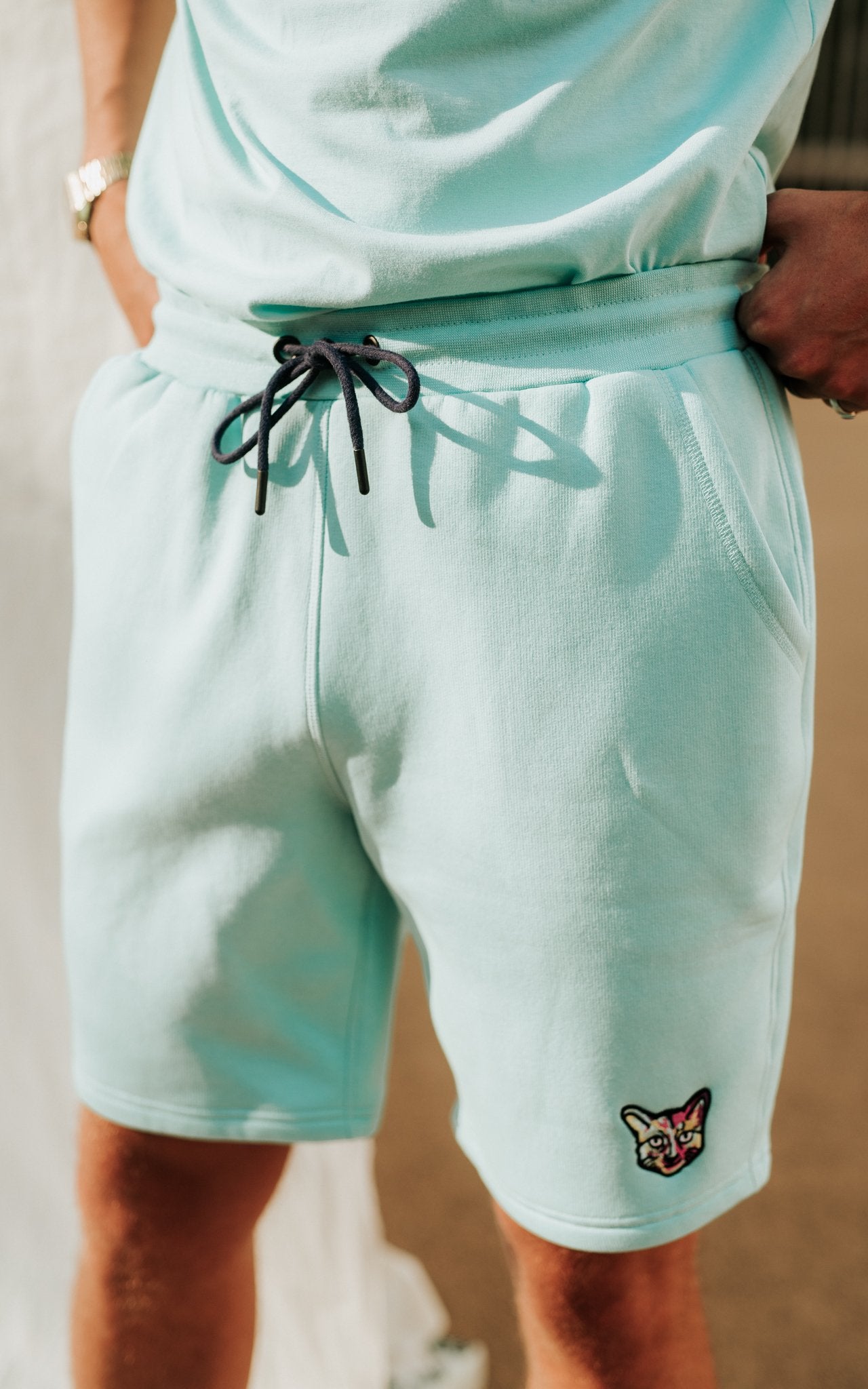 TURQUOISE SPORTS CLUB SHORTS CAT - PARI USA , Wearepari, Paul Ripke, pari swim club, Newport Beach, pari