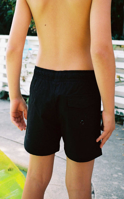 KIDS BLACK SWIM CLUB SHORTS - PARI USA , Wearepari, Paul Ripke, pari swim club, Newport Beach, pari