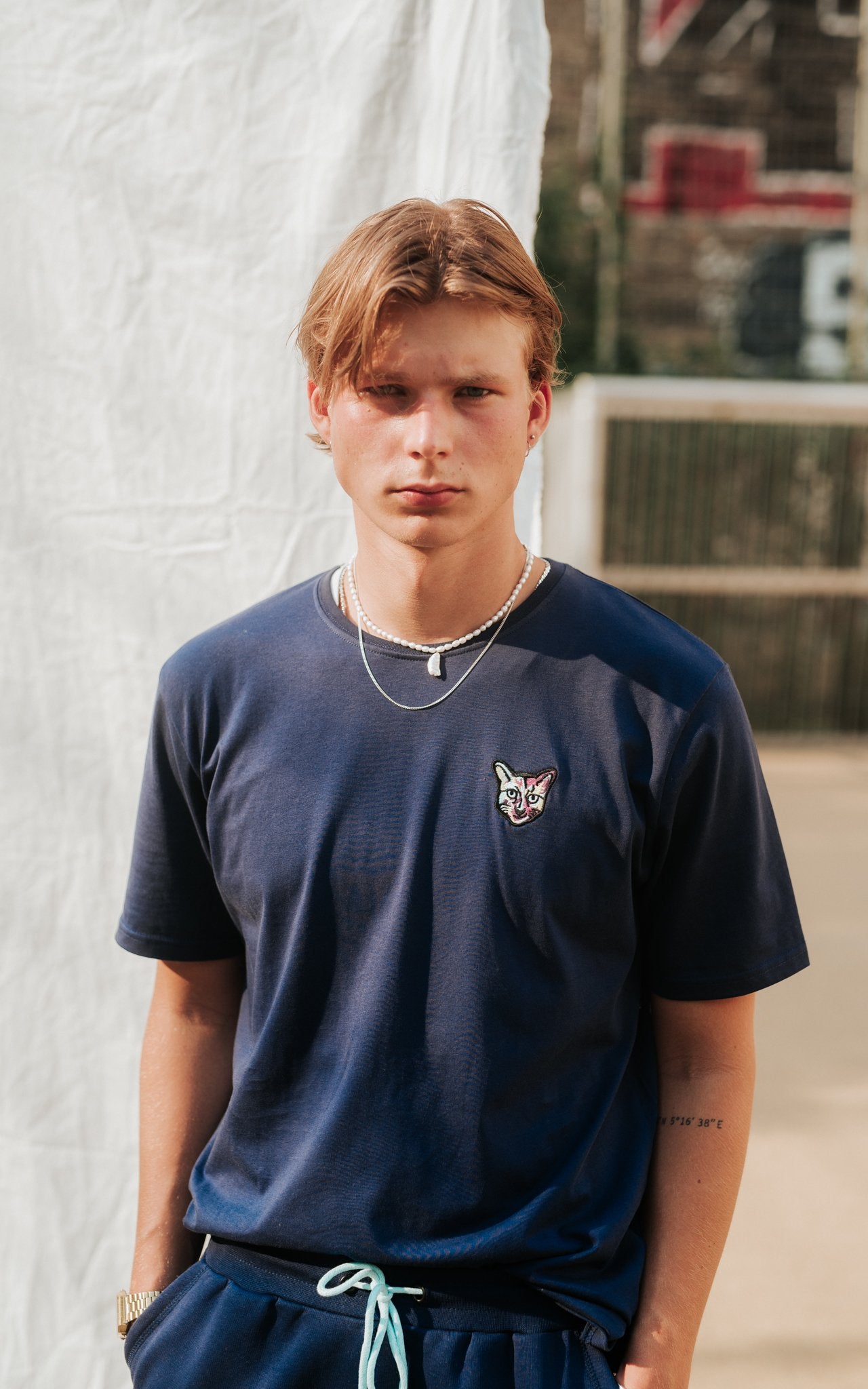 NAVY SPORTS CLUB T-SHIRT CAT - PARI USA , Wearepari, Paul Ripke, pari swim club, Newport Beach, pari