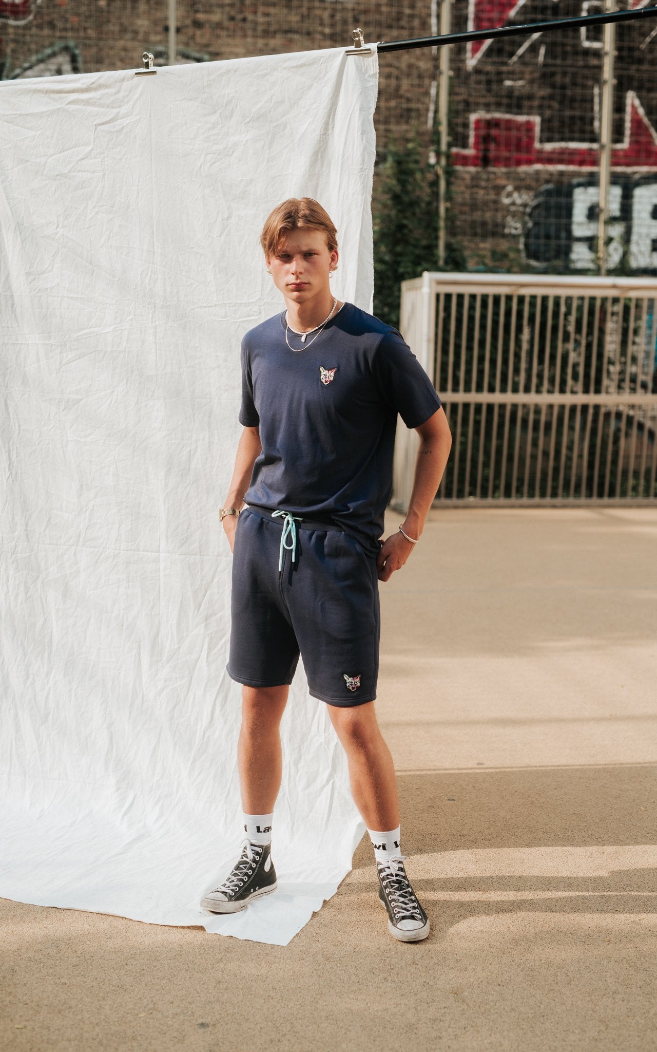 NAVY SPORTS CLUB T-SHIRT CAT - PARI USA , Wearepari, Paul Ripke, pari swim club, Newport Beach, pari